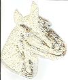 Horse Head Sequin Applique